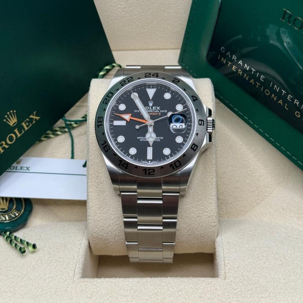Rolex Explorer II Black Dial Oyster