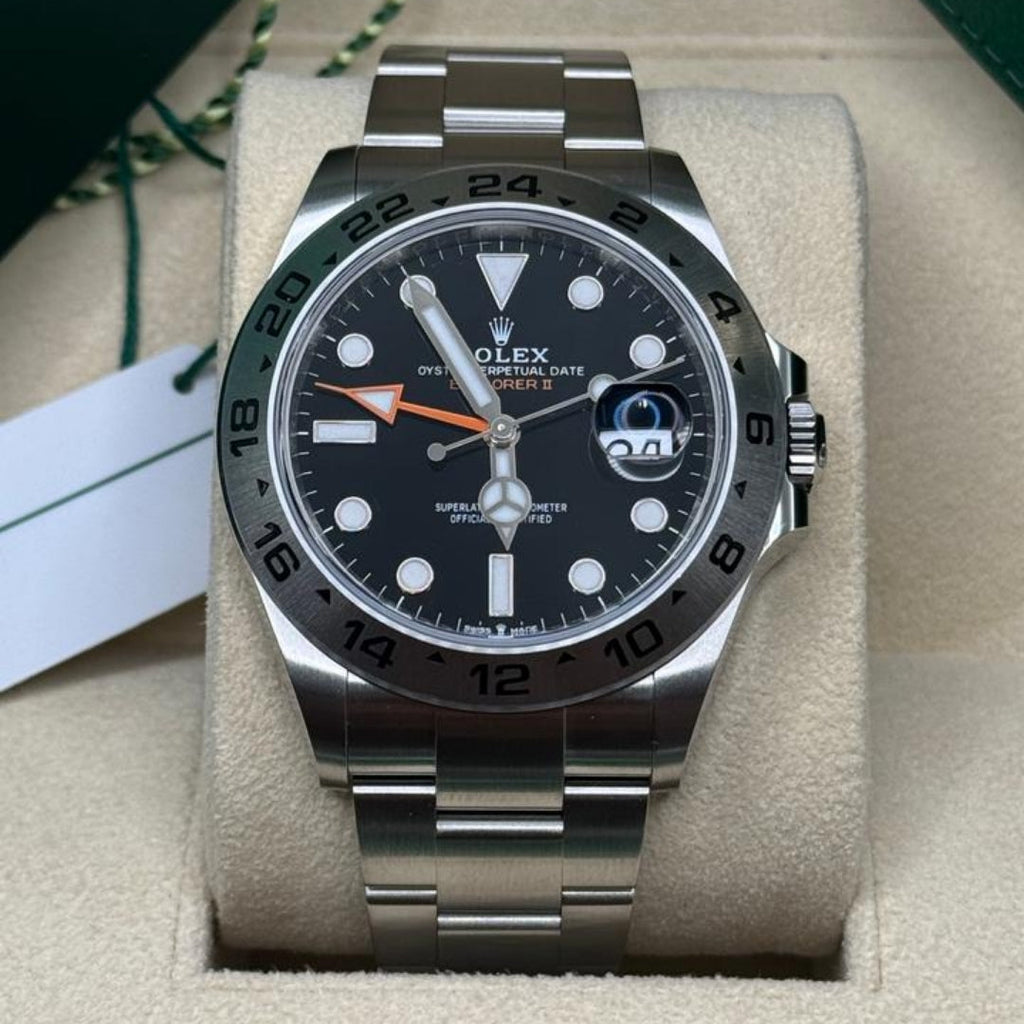 Rolex Explorer II Black Dial Oyster