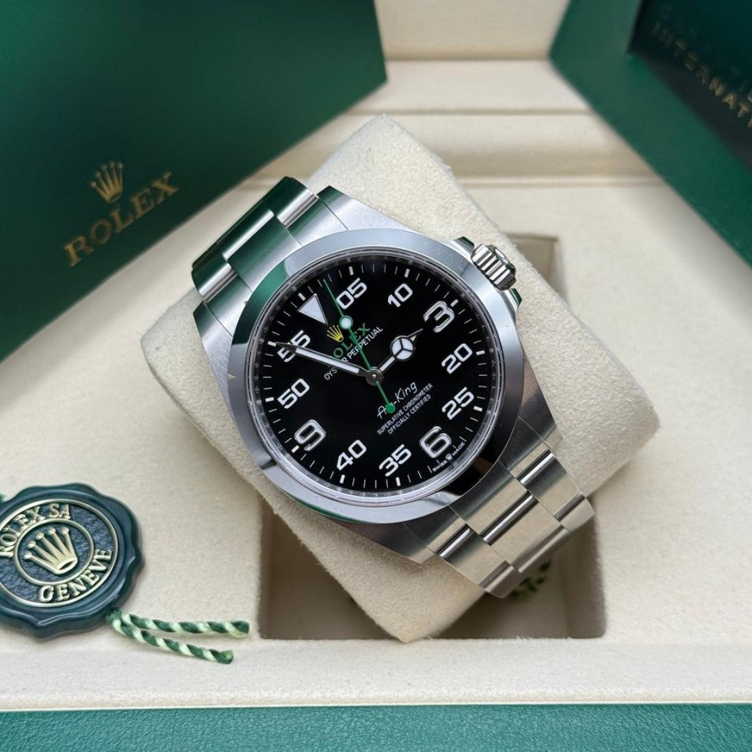 Rolex Air King Crown Guards Oyster