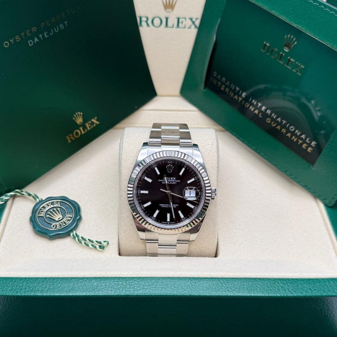 Rolex Datejust 41 Black Dial Oyster