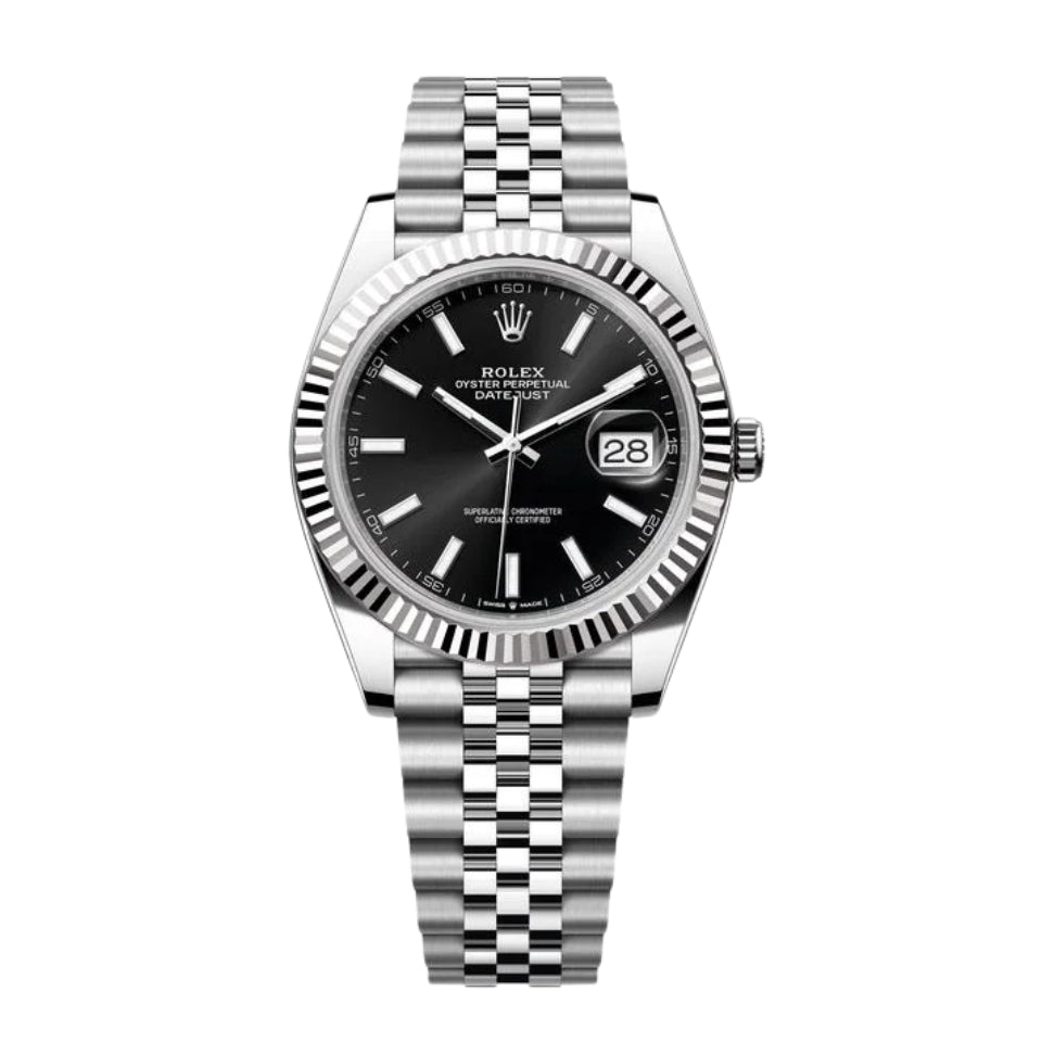 Rolex Datejust 41 Black Dial Jubilee