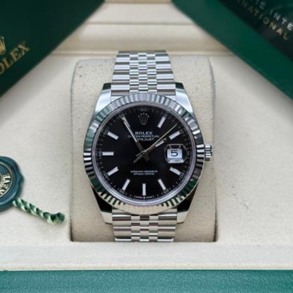Rolex Datejust 41 Black Dial Jubilee