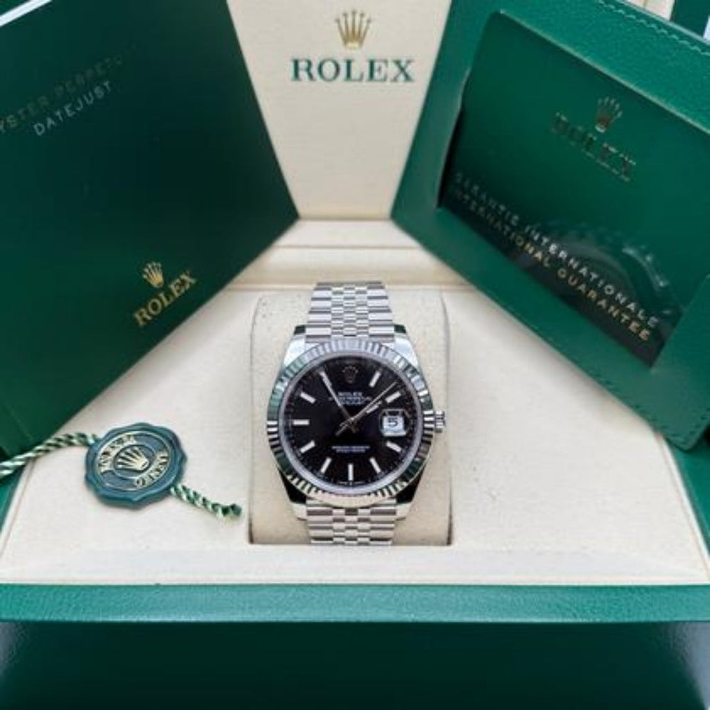 Rolex Datejust 41 Black Dial Jubilee