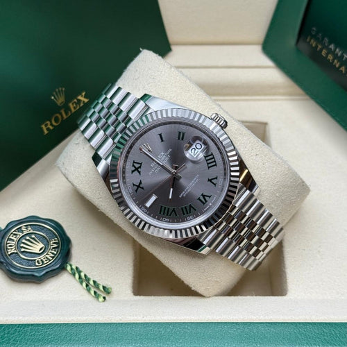 Rolex Datejust 41 Wimbledon Steel Jubilee
