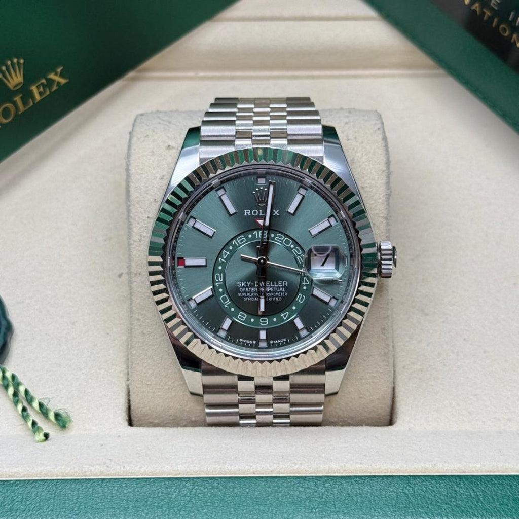 Rolex Sky-Dweller 42 Green Dial Jubilee