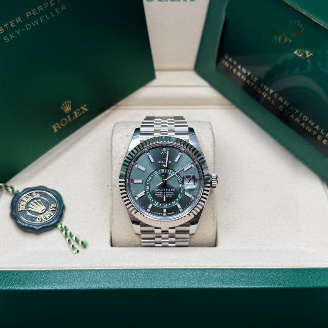 Rolex Sky-Dweller 42 Green Dial Jubilee