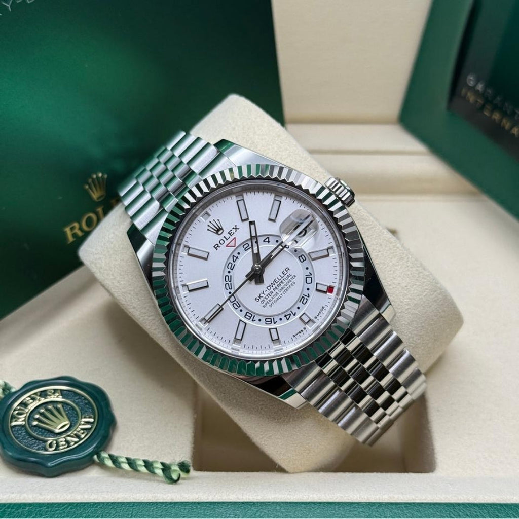 Rolex Sky-Dweller 42 White Dial Jubilee
