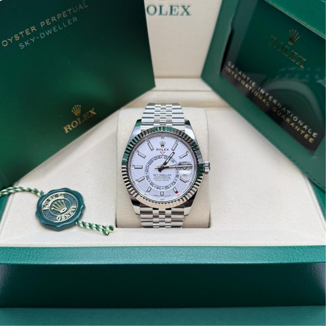 Rolex Sky-Dweller 42 White Dial Jubilee