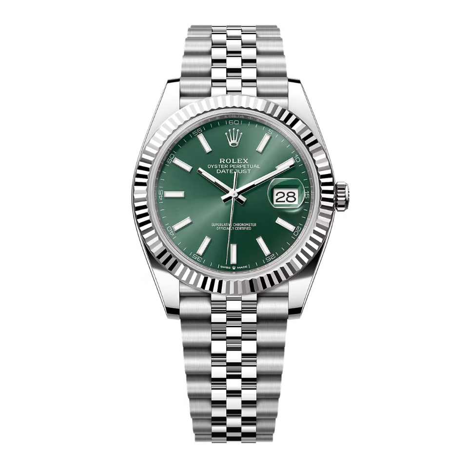 Rolex Datejust 41 Green Dial Jubilee
