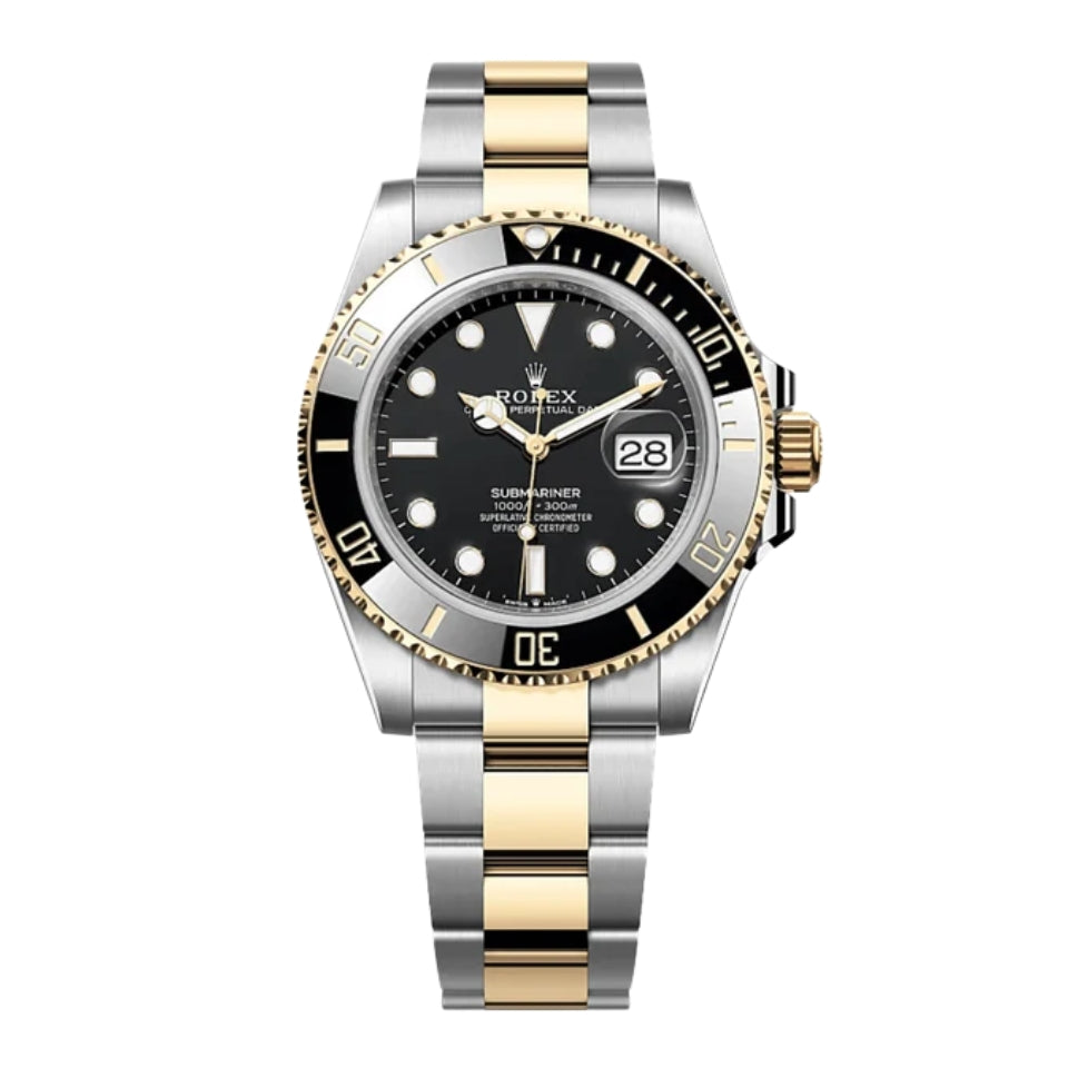 Rolex Submariner Date Black and Gold Oyster