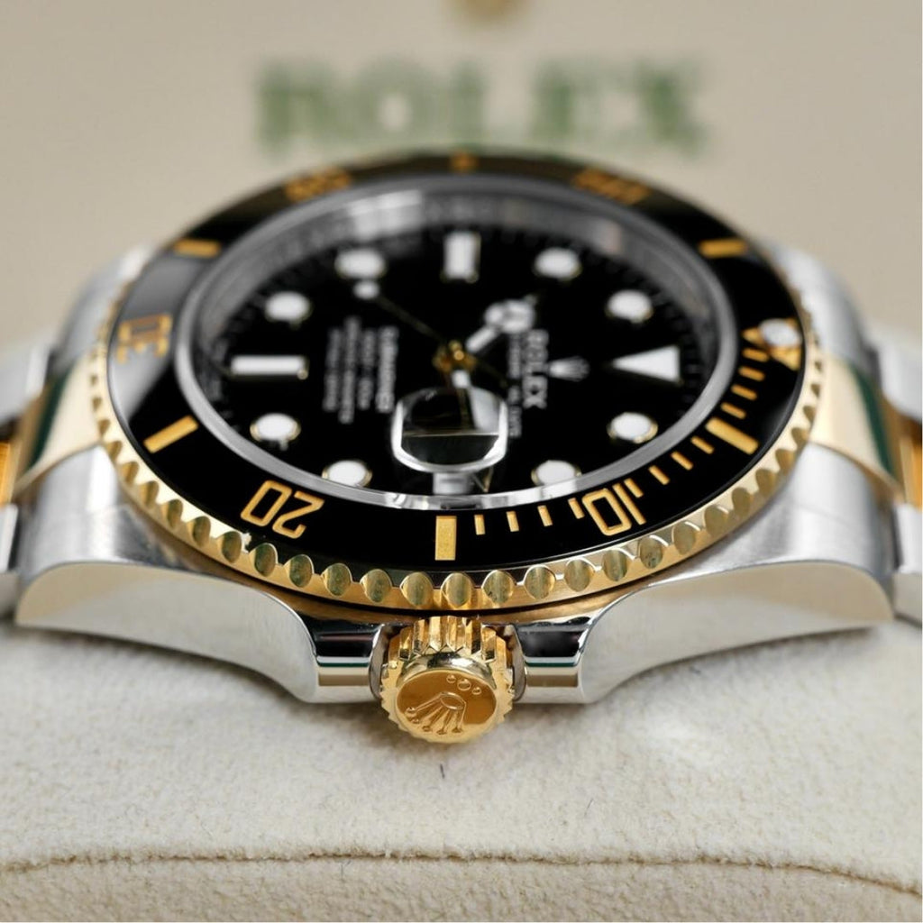 Rolex Submariner Date Black and Gold Oyster