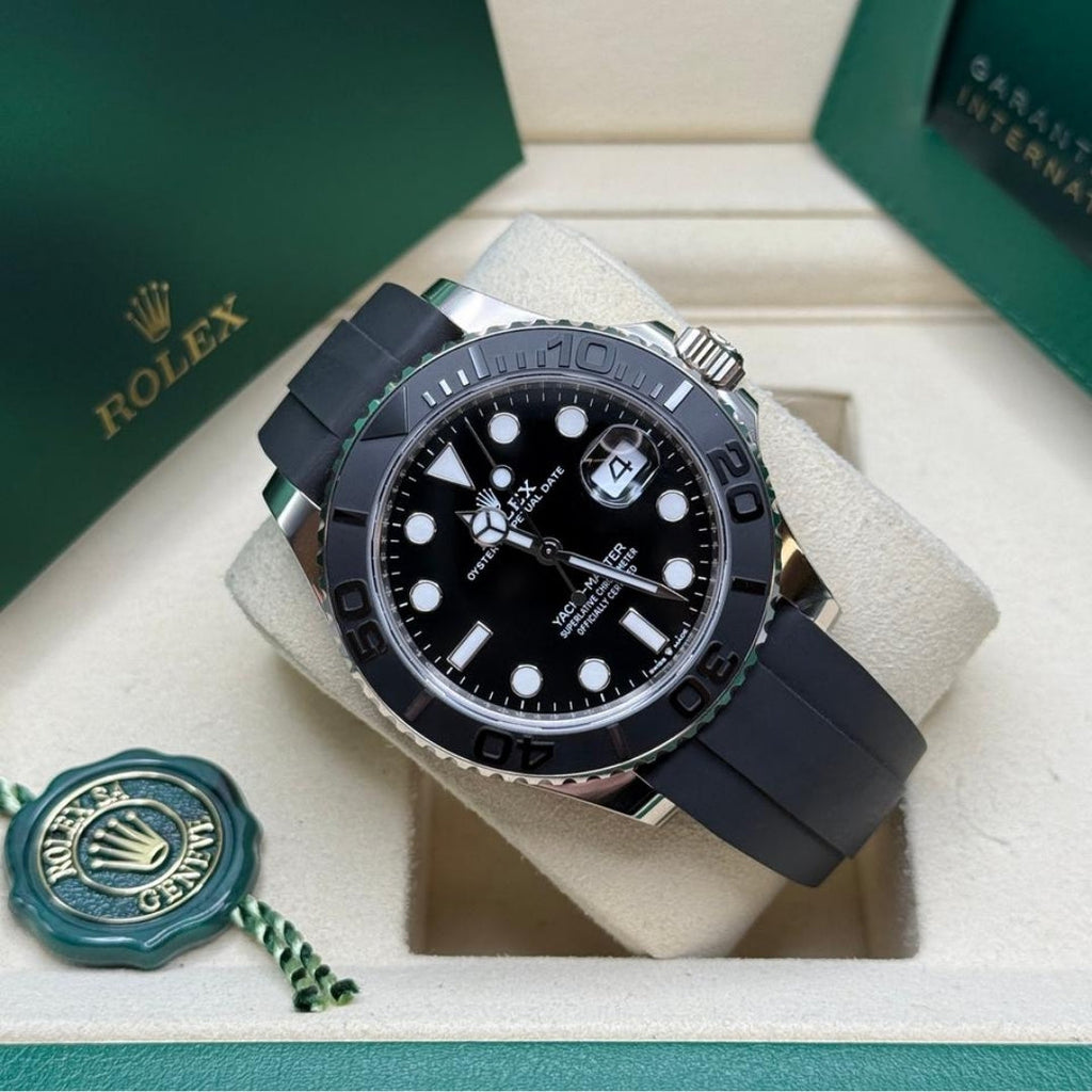 Rolex Yacht-Master Black Dial Oysterflex