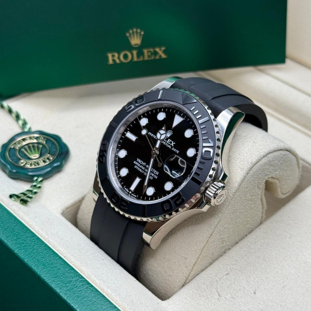 Rolex Yacht-Master Black Dial Oysterflex