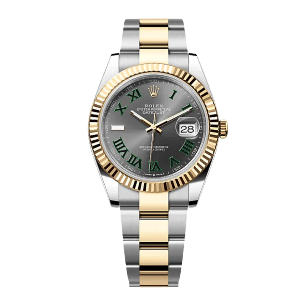 Rolex Datejust 41 Wimbledon Gold Oyster