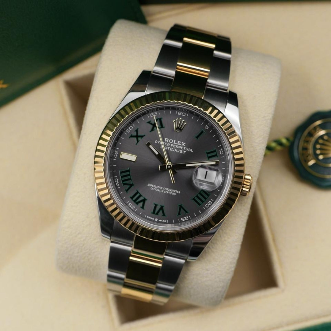 Rolex Datejust 41 Wimbledon Gold Oyster