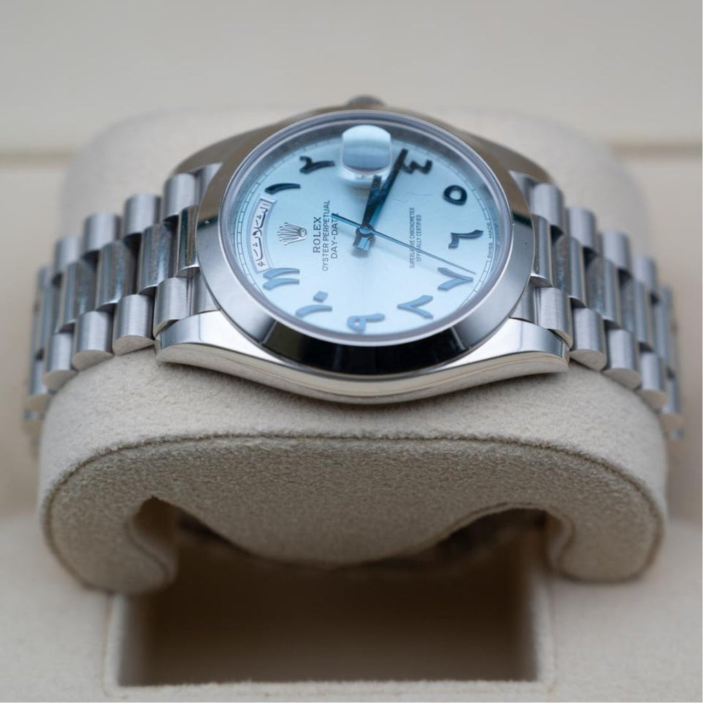 Rolex Day-Date 40 Ice Blue Arabic Numerals