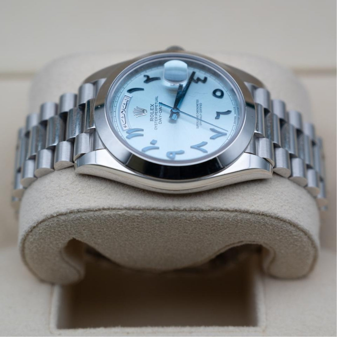 Rolex Day-Date 40 Ice Blue Arabic Numerals